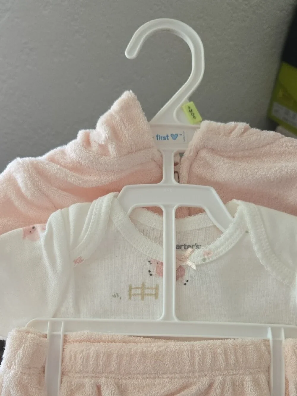 Carter's Light Pink Lamb Plush 3-Piece Set